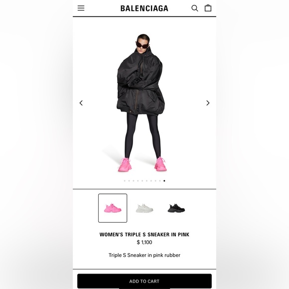 Barbie Pink BALENCIAGA Triple S - Shiny Latex Pink Rubber - Size EUR 36 / Size 6 - Picture 14 of 15